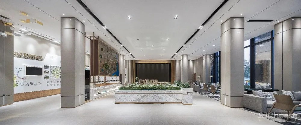 【JMJ设计】1000m²东方美学湛江远洋城售楼部 首