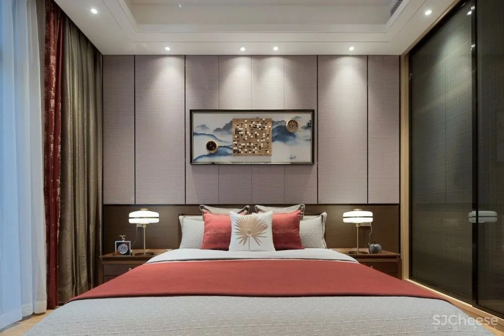 250㎡新中式东方韵味复式别墅样板房设计方案丨美到极致