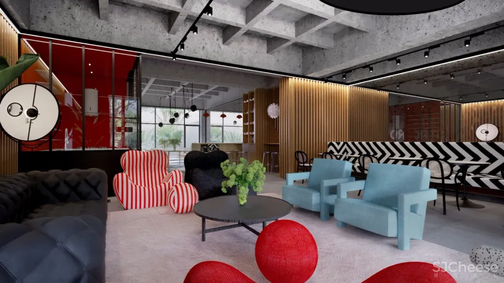 国外时尚学生宿舍公区 | Bogdan Ciocodeica 首