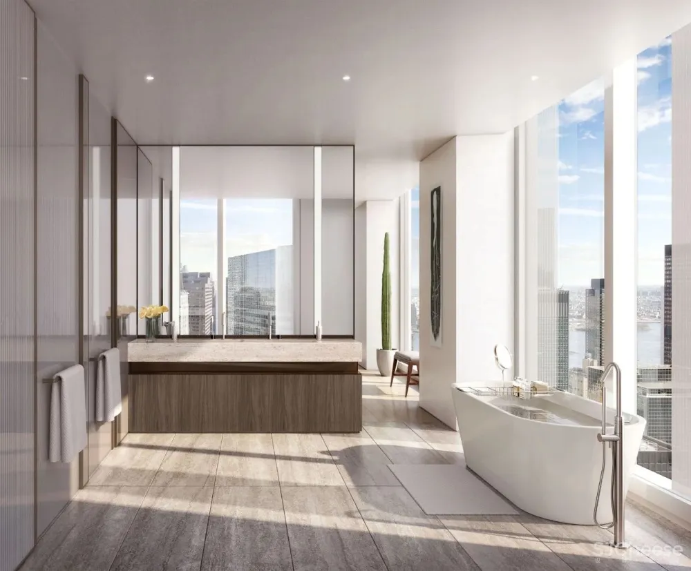 诺曼·福斯特设计最苗条的公寓楼, 样板房走起了简约奢华风!