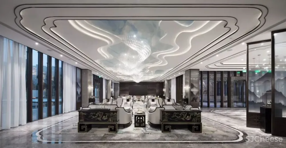 伊派设计丨一室山水之风 ,学习传统与现代的融合