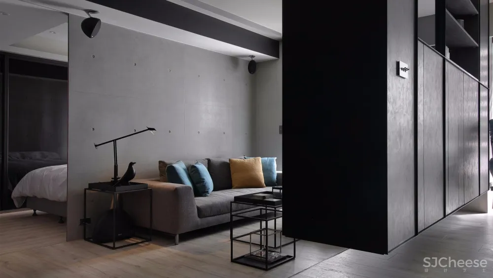 台湾极简中性灰公寓 | 界境室内设计