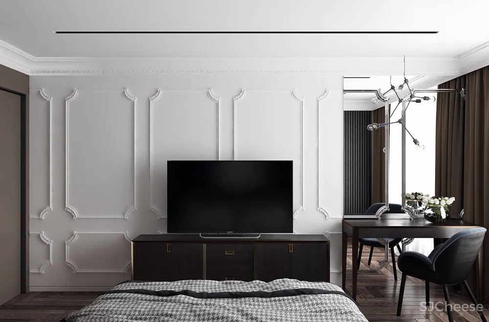 灰棕+绿 怀旧轻时尚住宅 | U-Style