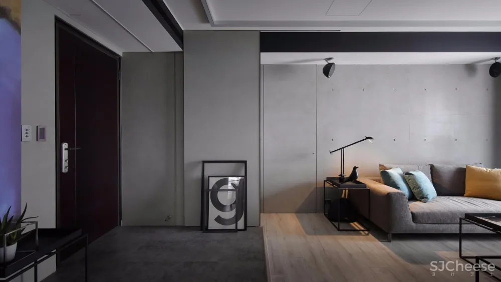 台湾极简中性灰公寓 | 界境室内设计