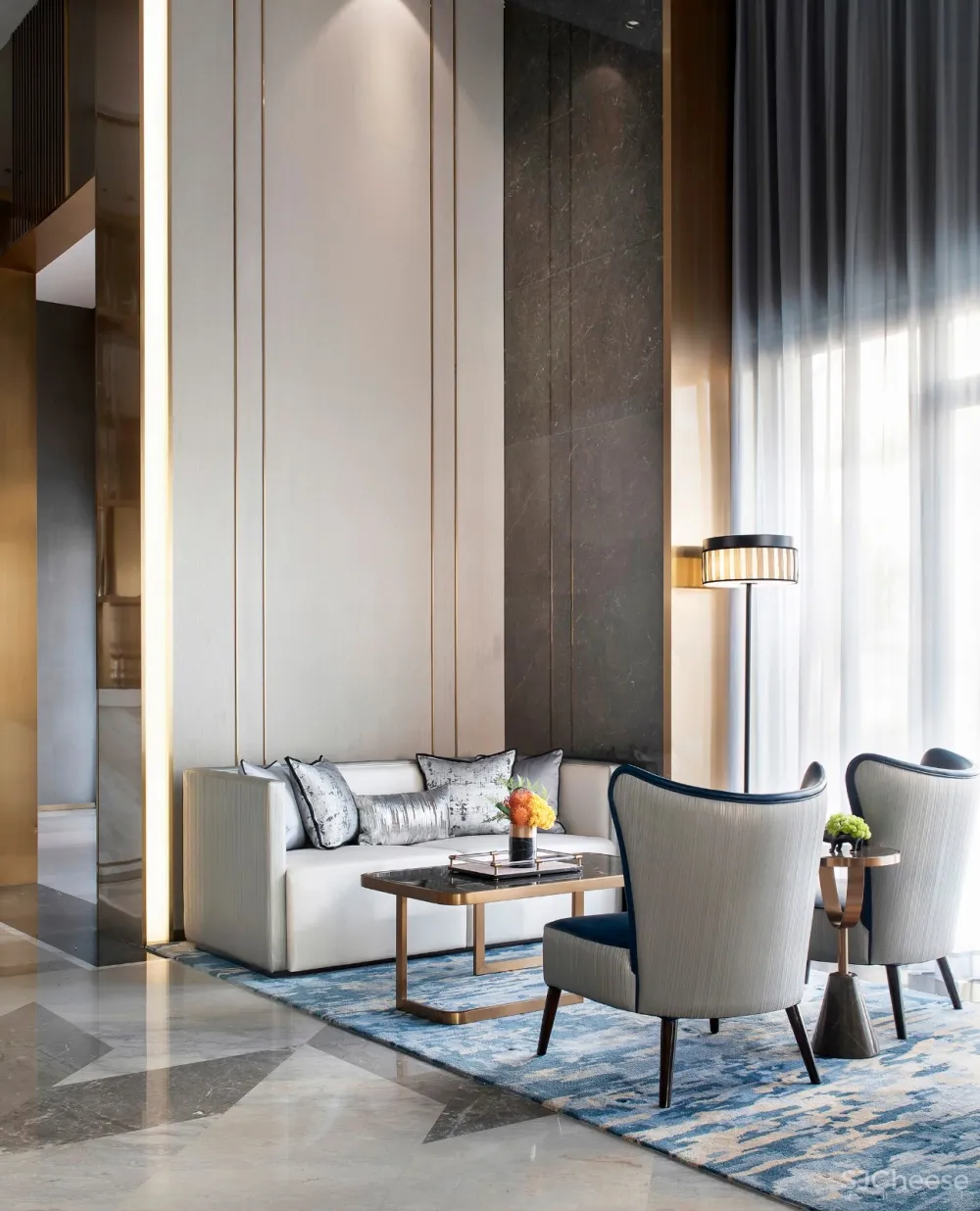 中海世纪荟售楼处，NEW ART DECO的诗意景观 | 本则设计