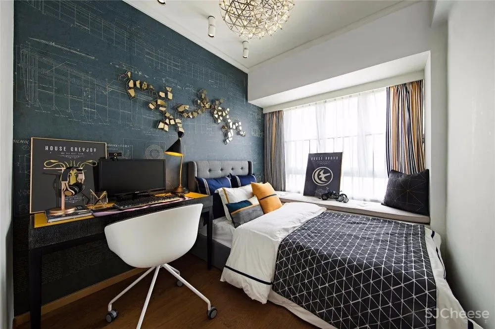 【GND设计】有个性有温度的紧凑刚需户型样板房设计方案