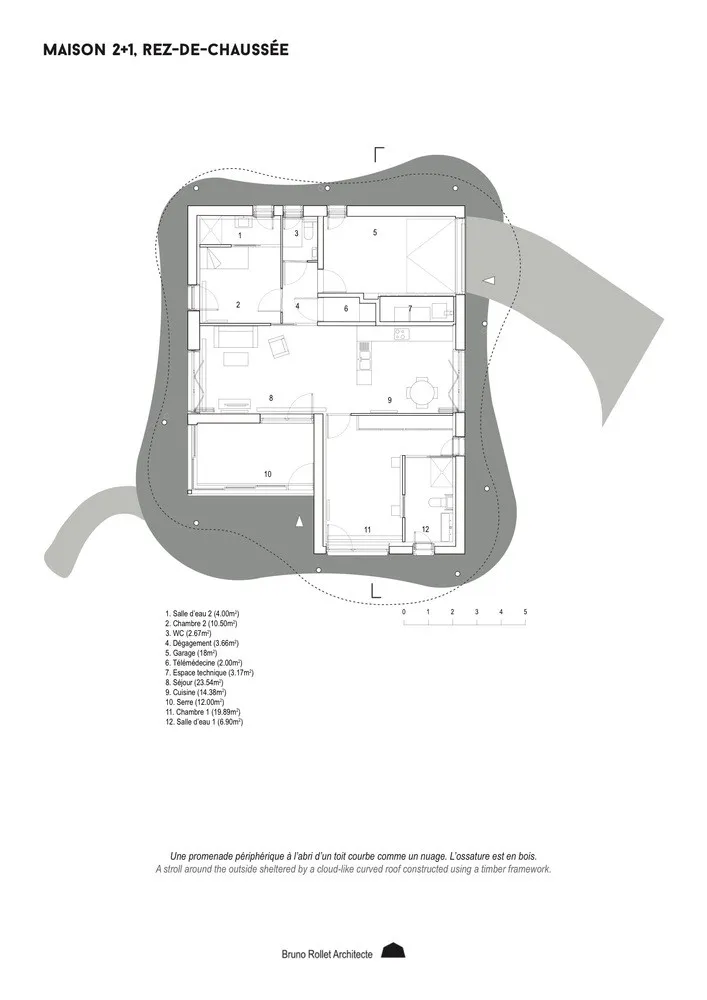 KONEKTI 2+1住宅 / Bruno Rollet Architecte