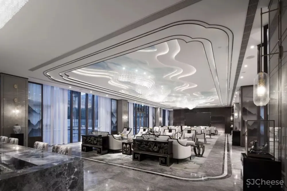 伊派设计丨一室山水之风 ,学习传统与现代的融合