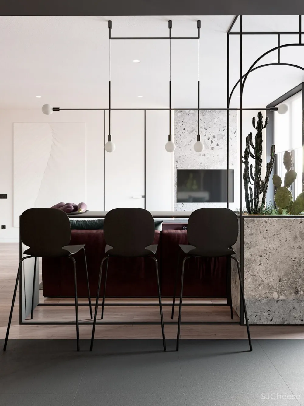 “玛沙拉红”时尚现代公寓 | Ruslan Kovalchuk 首