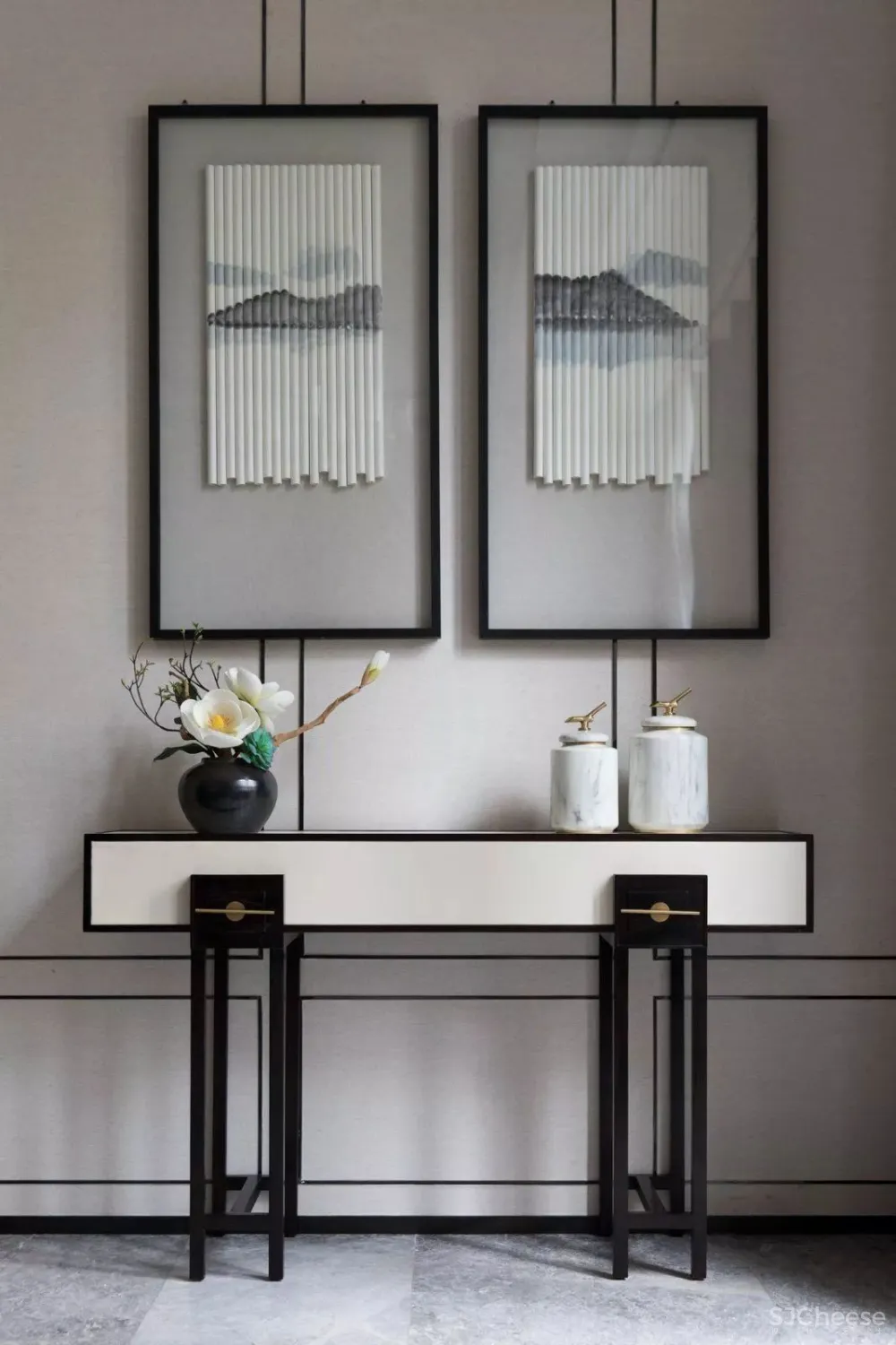 伊派设计丨一室山水之风 ,学习传统与现代的融合