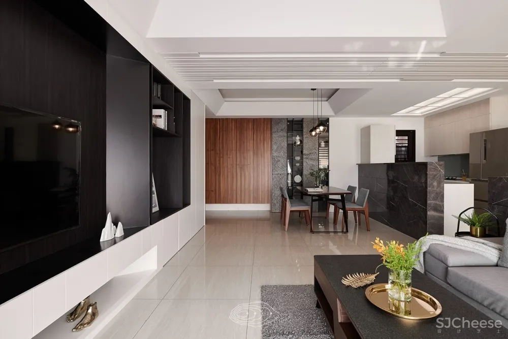 桃园198m²现代风W宅 | 层层室内设计