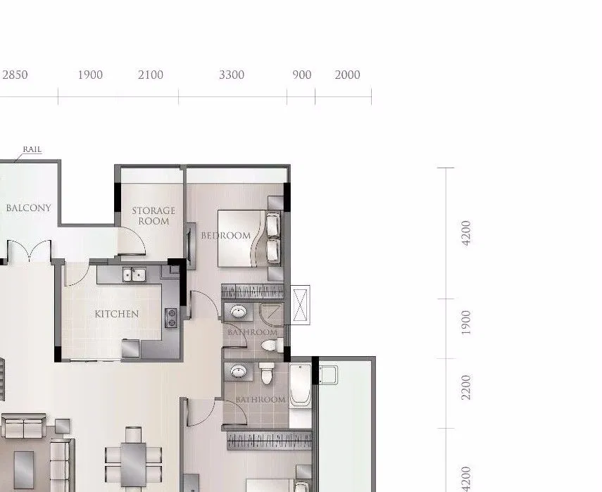 【无间设计吴滨】以山水墨画为灵感源头,将东方美学贯入西方设计手法的武汉华侨城·原岸样板间设计方案