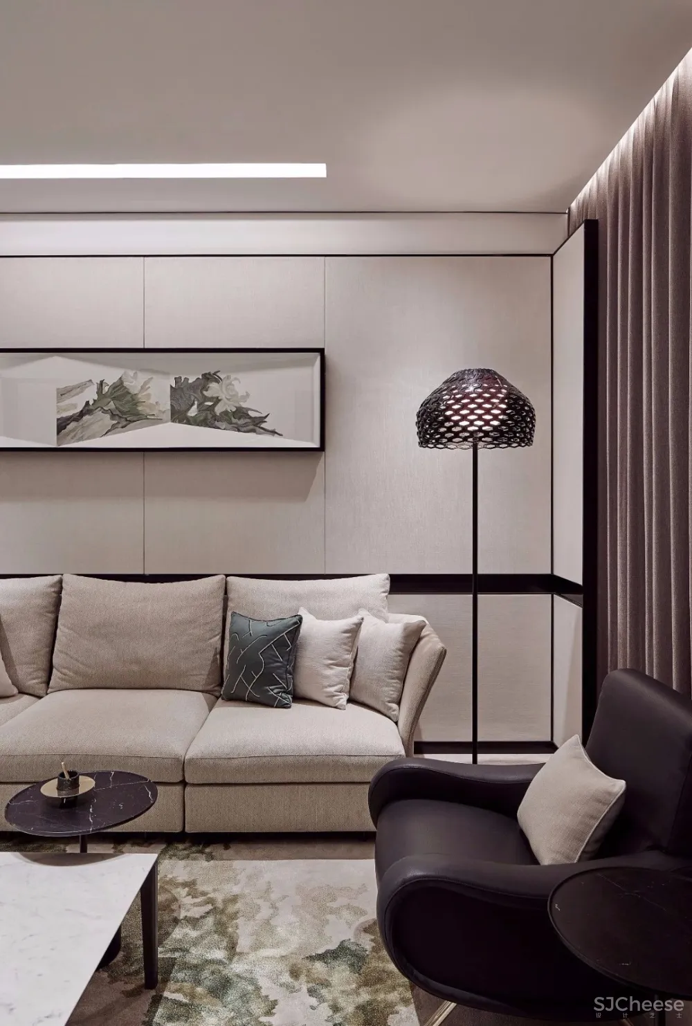 新作 | 深圳万科瑧山府，180m² 香蜜湖畔极简大宅 首