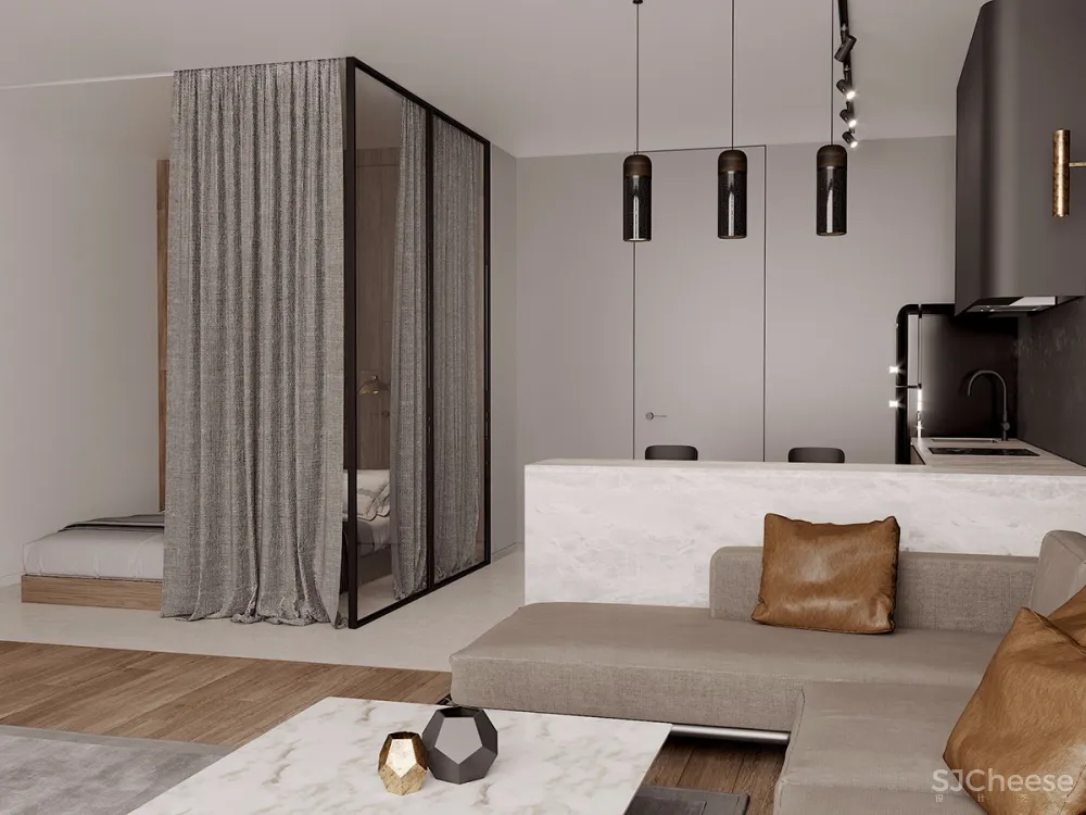 朴实无华的简约公寓丨 却是最有质感的设计 首