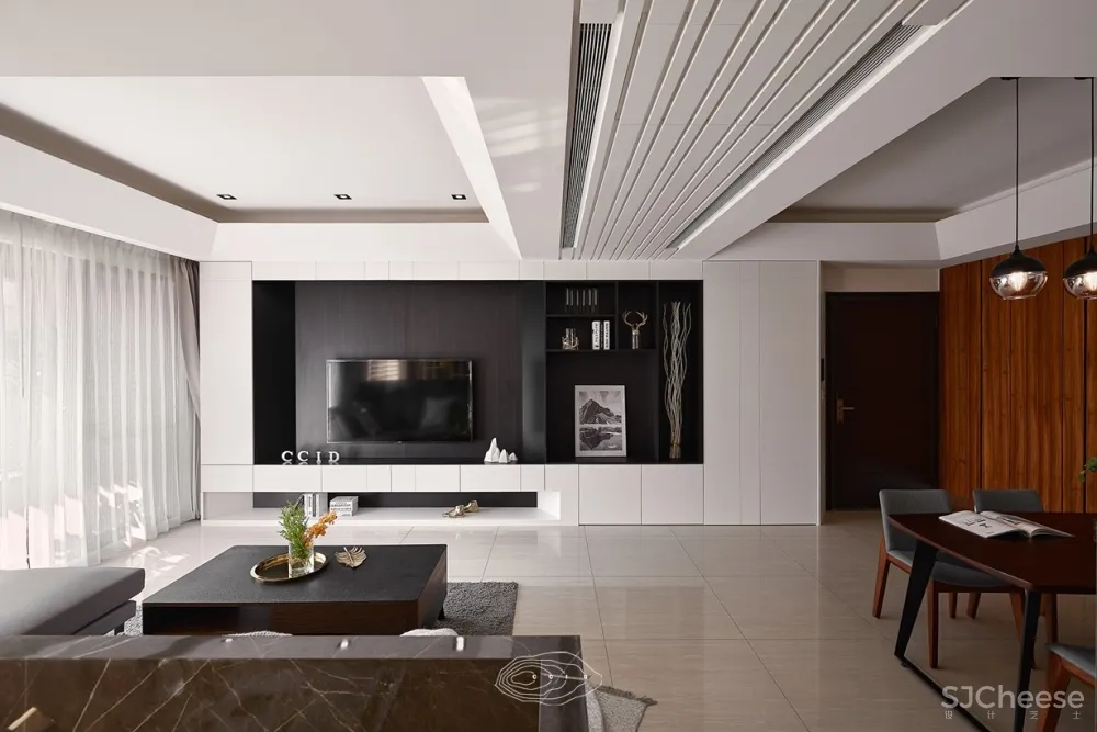 桃园198m²现代风W宅 | 层层室内设计