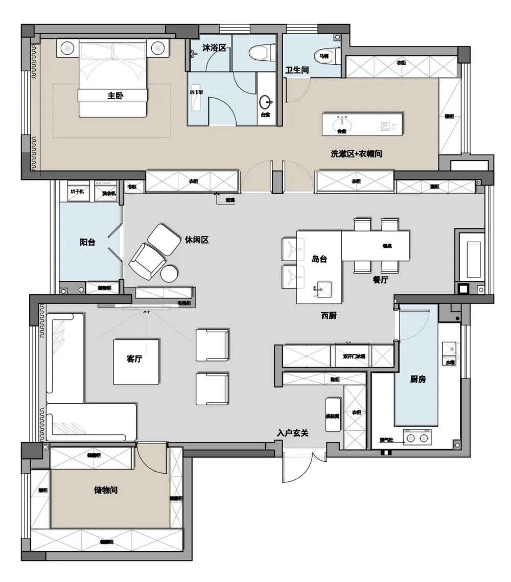 苏州140m²现代风格住宅设计 | 一野设计 首
