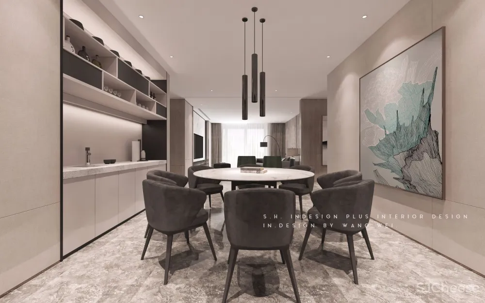 “木衫”西安260m²大平层室内空间设计 | S.H.INDESIGN PlUS