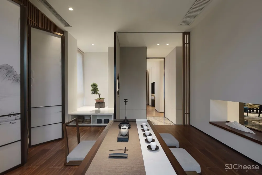 浮生半日悠然,重庆537㎡禅意别墅样板间 | 朗联新作