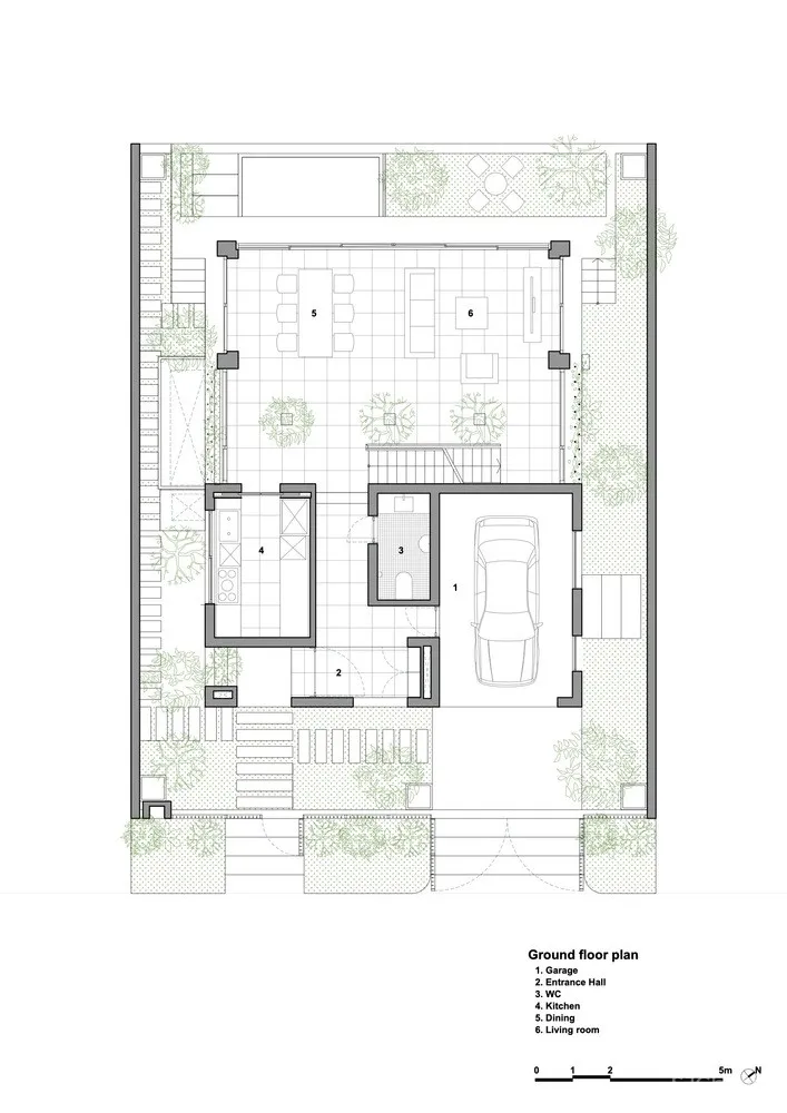 布满绿色植物的住宅 / VTN Architects 首