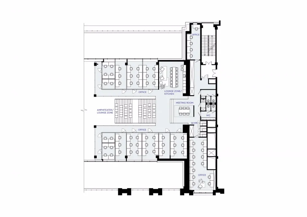 圣彼得堡Workki联合办公空间 | DA. design & architecture 首