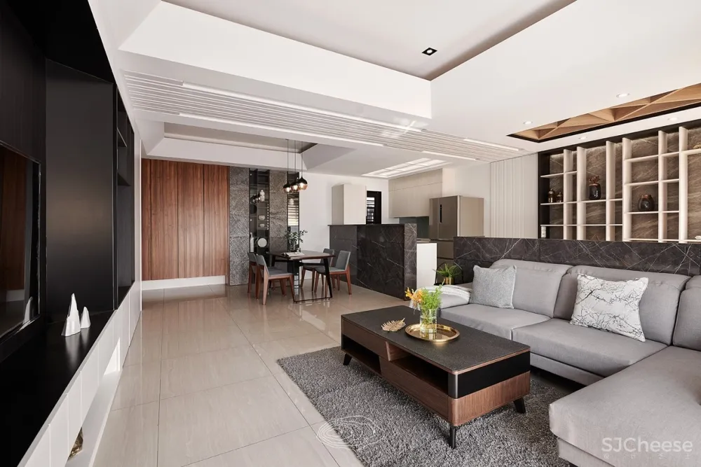 桃园198m²现代风W宅 | 层层室内设计