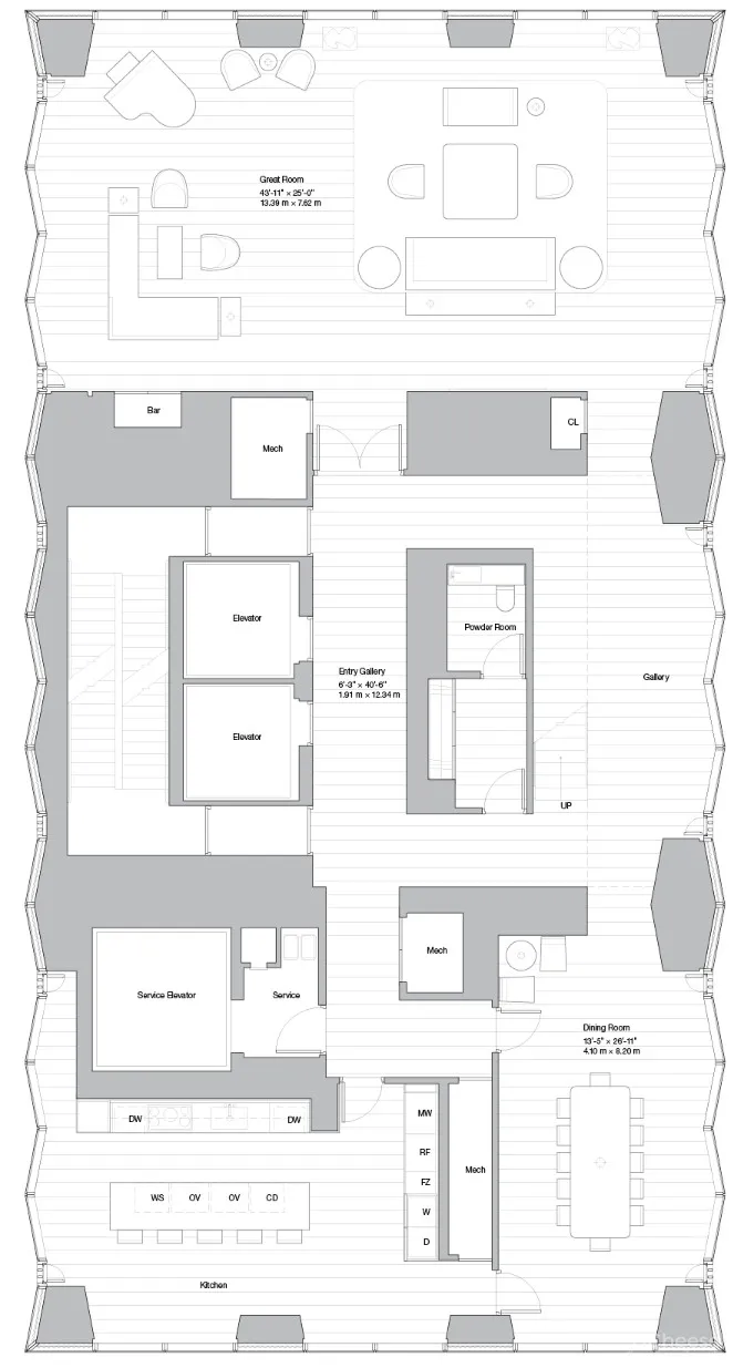 诺曼·福斯特设计最苗条的公寓楼, 样板房走起了简约奢华风!