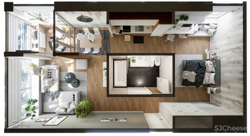 轻盈舒适精致小公寓 | Roy Fredy 首