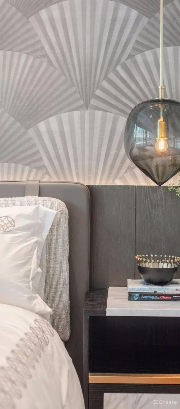 【无间设计吴滨】以山水墨画为灵感源头,将东方美学贯入西方设计手法的武汉华侨城·原岸样板间设计方案