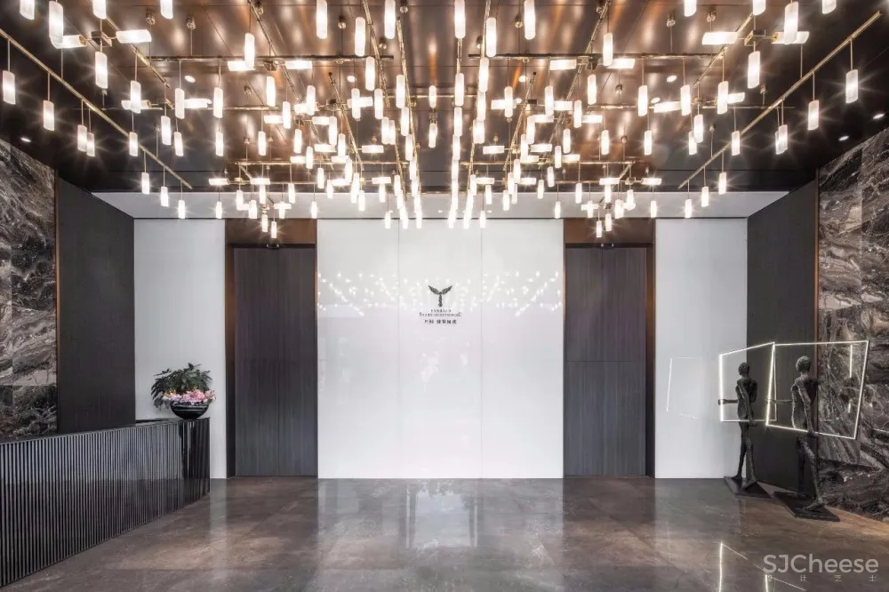 【李益中空间设计】3406平方米西安万科·翡翠国宾销售中心 | 简约、精致、奢华,诠释当代高尚生活品质 首