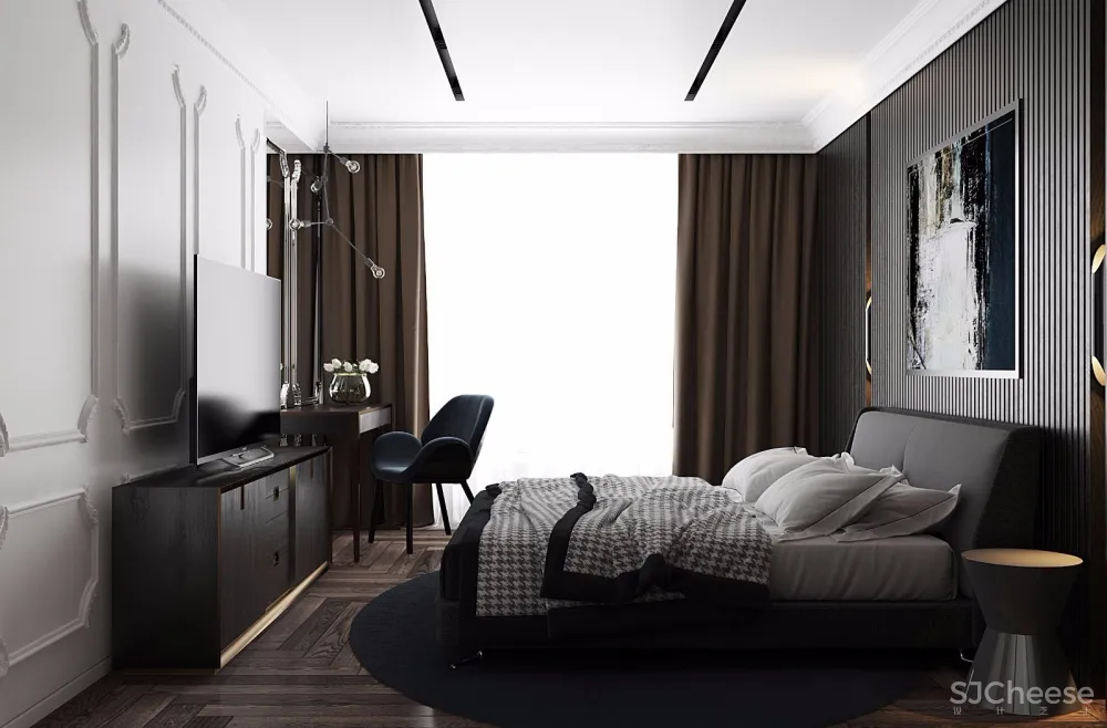 灰棕+绿 怀旧轻时尚住宅 | U-Style