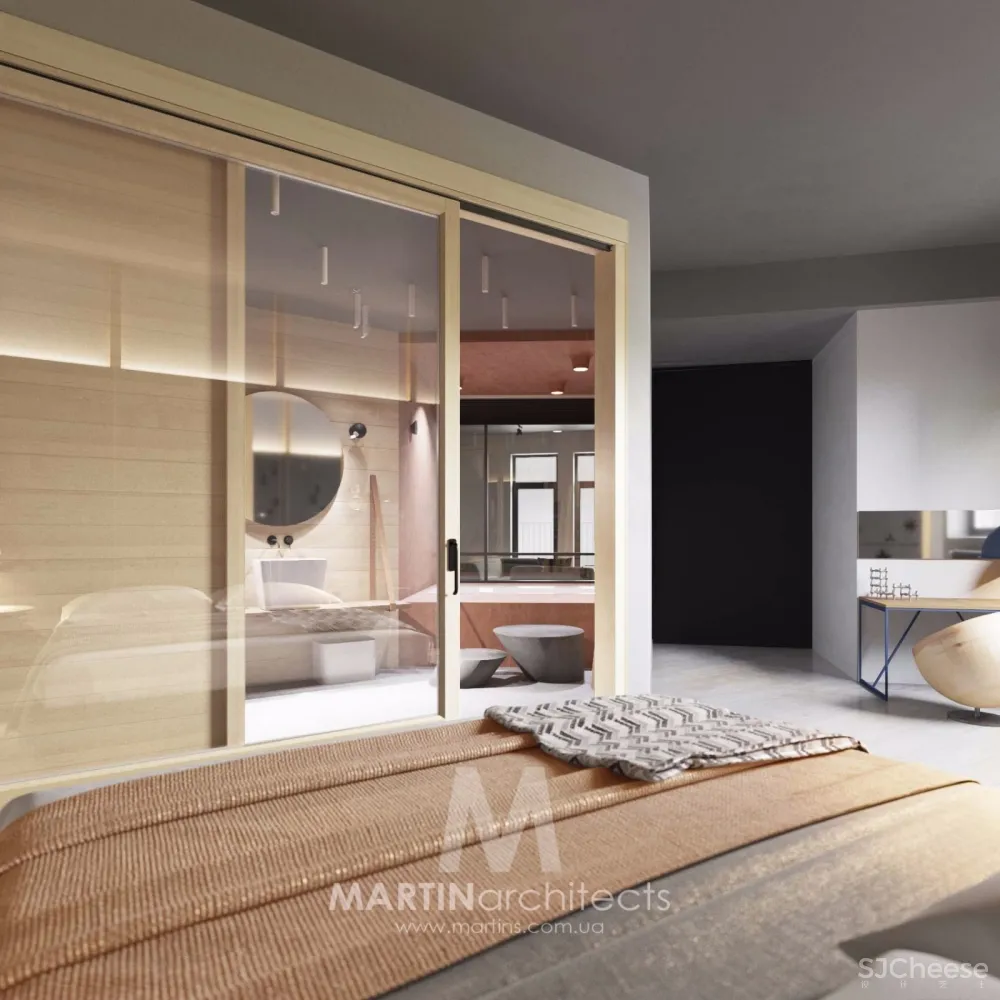 橘红+灰，活力清新公寓 | Martin architects