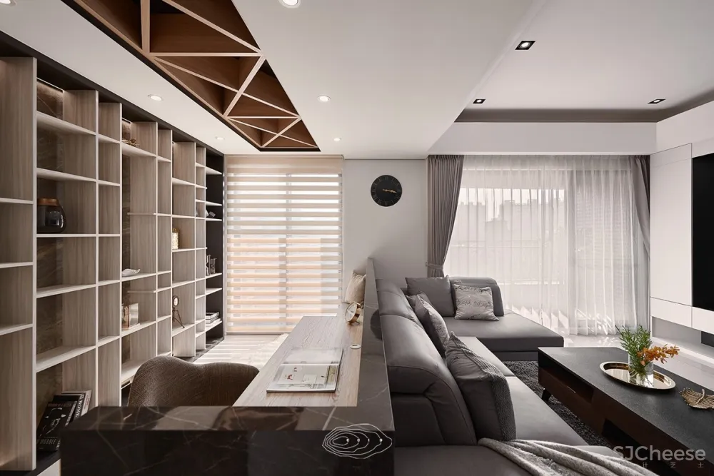 桃园198m²现代风W宅 | 层层室内设计