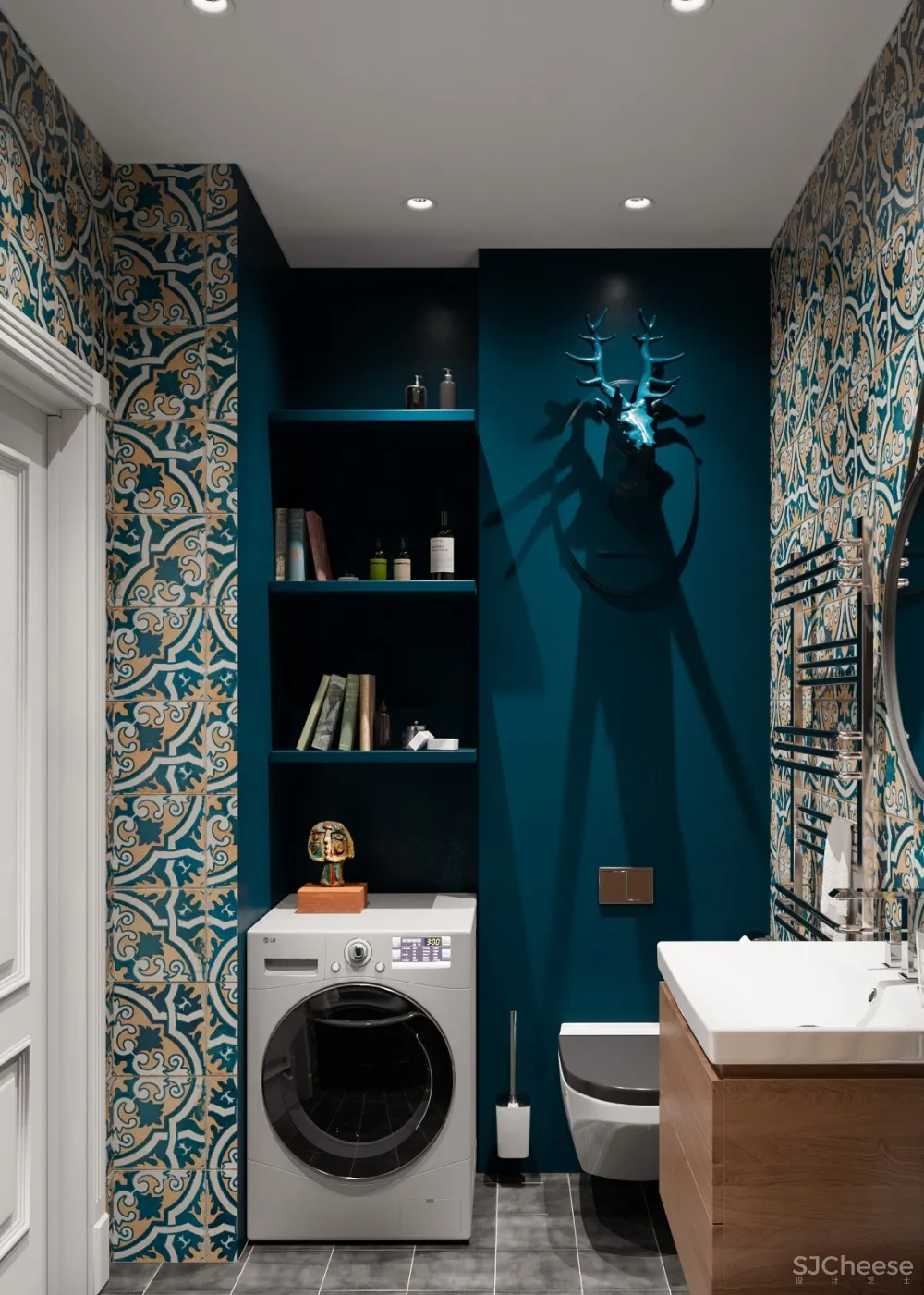 明&暗 66m²鲜活色彩家庭小公寓 | Andrey Ryazanov