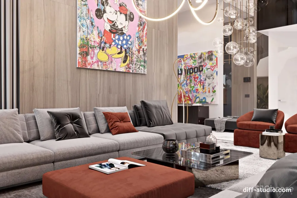 童趣与格调并存,洛杉矶别墅设计 | Diff.Studio