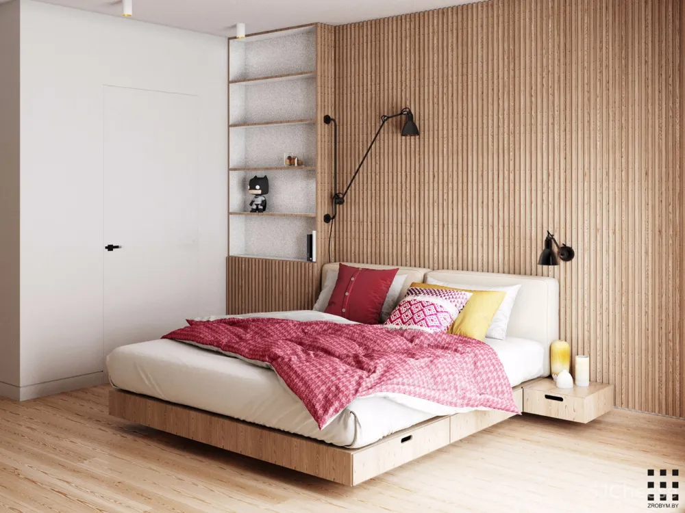 “平纹针织” 木质感色彩小公寓 | Zrobym Architects