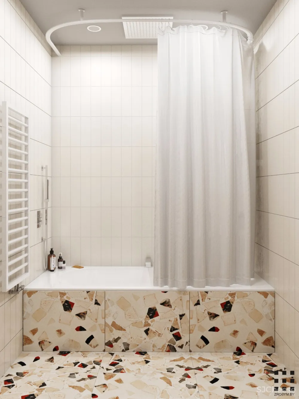 “平纹针织” 木质感色彩小公寓 | Zrobym Architects