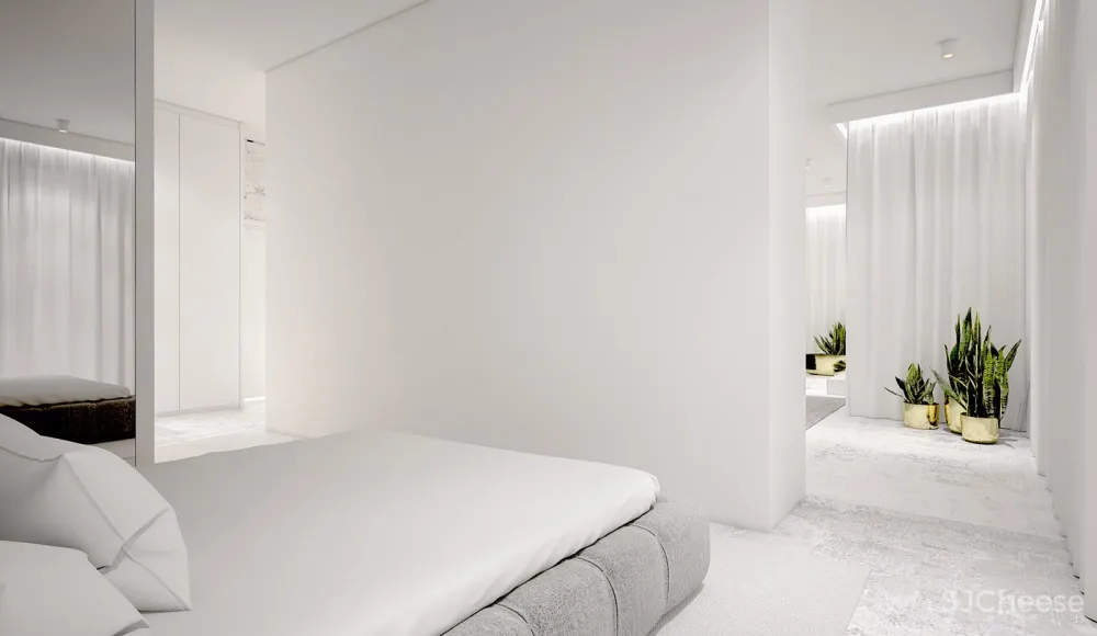 波兰华沙纯白极简公寓 | Monika Siwińska 首