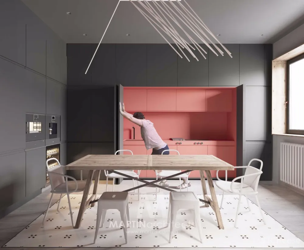 橘红+灰，活力清新公寓 | Martin architects