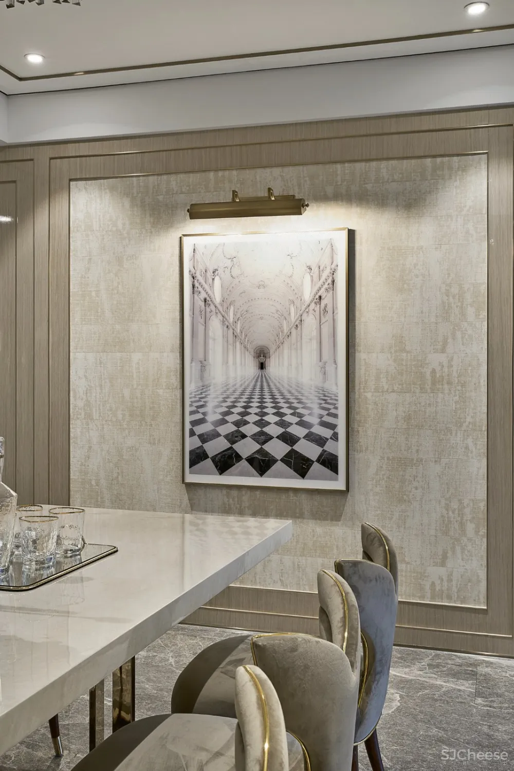 【力设计新作】轻奢美式平层家装设计方案