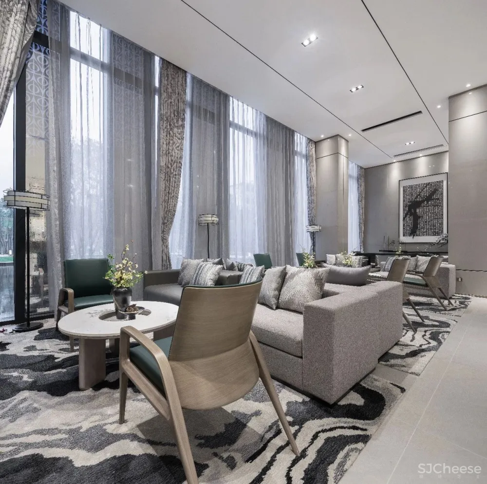 【JMJ设计】1000m²东方美学湛江远洋城售楼部 首