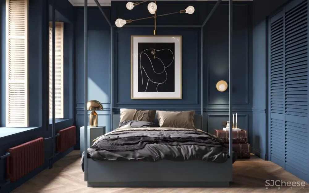 74㎡ 莫兰迪色轻奢风丨要高级就来点绿