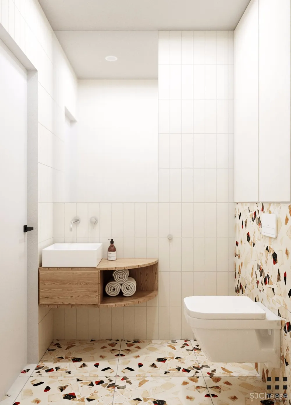 “平纹针织” 木质感色彩小公寓 | Zrobym Architects