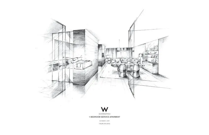广州W酒店 概念设计方案+CAD施工图+实景+物料丨2.21G