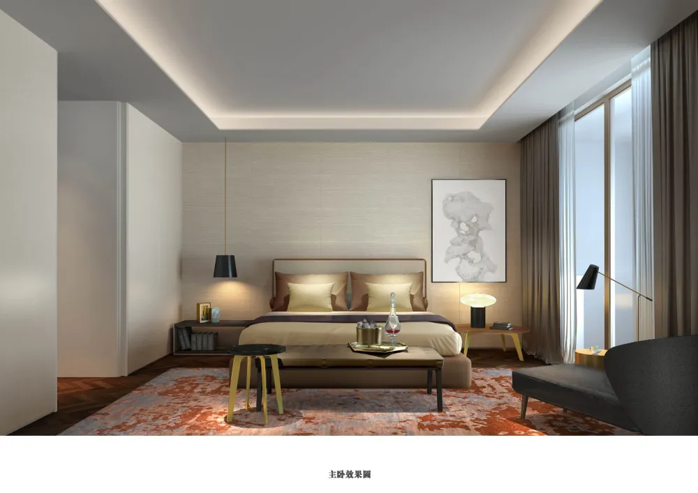 梁建国－北京万科新中式禅意丨软装方案PPT（50页）+施工图丨536M