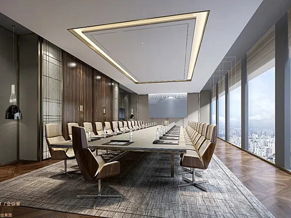 CCD深圳平安金融中心公共办公+高管区 高清方案+效果图+施工图+机电图960M