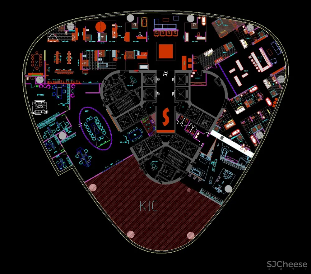 城市组-新力置地·南昌朝阳新城办公楼 方案+施工图+物料表+效果图 264M