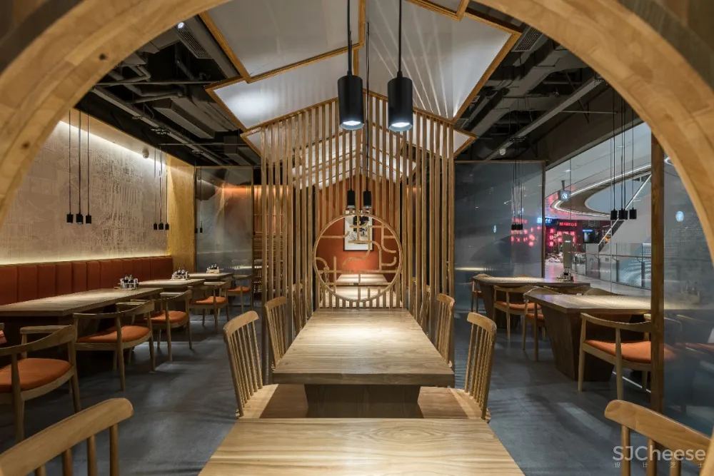 巢羽设计丨苏州Ufun “一城半点”餐饮空间丨设计方案+效果图+SU草图模型+CAD施工图+官方摄影丨514M