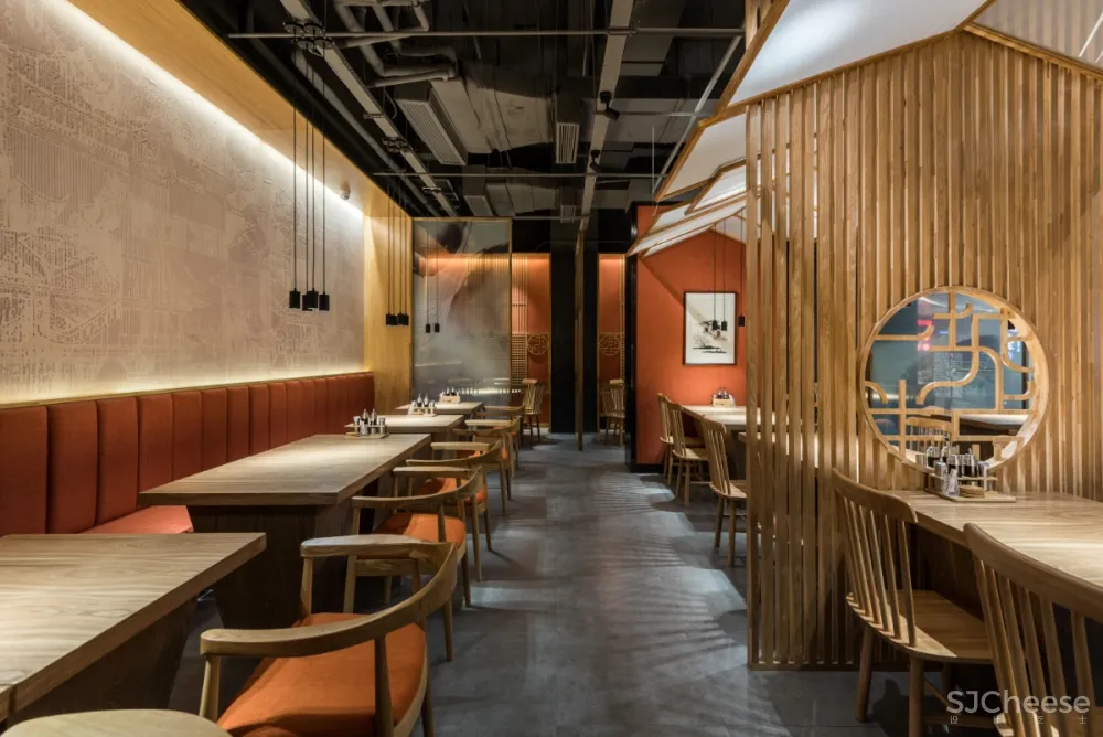 巢羽设计丨苏州Ufun “一城半点”餐饮空间丨设计方案+效果图+SU草图模型+CAD施工图+官方摄影丨514M