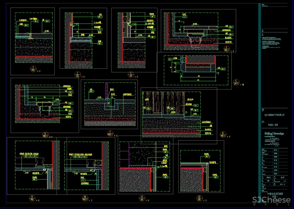 梁建国－北京万科新中式禅意丨软装方案PPT（50页）+施工图丨536M