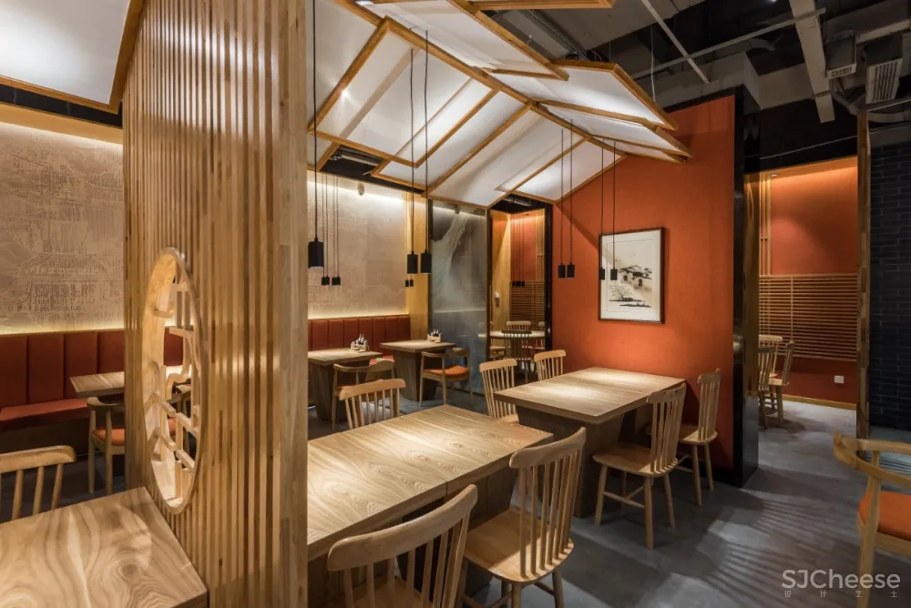 巢羽设计丨苏州Ufun “一城半点”餐饮空间丨设计方案+效果图+SU草图模型+CAD施工图+官方摄影丨514M